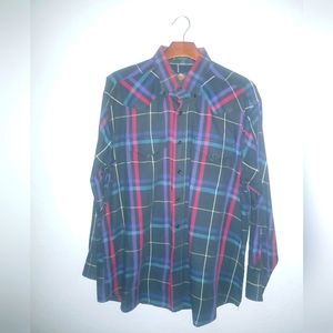 Panhandle Slim The Golden West 17.5 35 Mens Western Plaid Cowboy Shirt